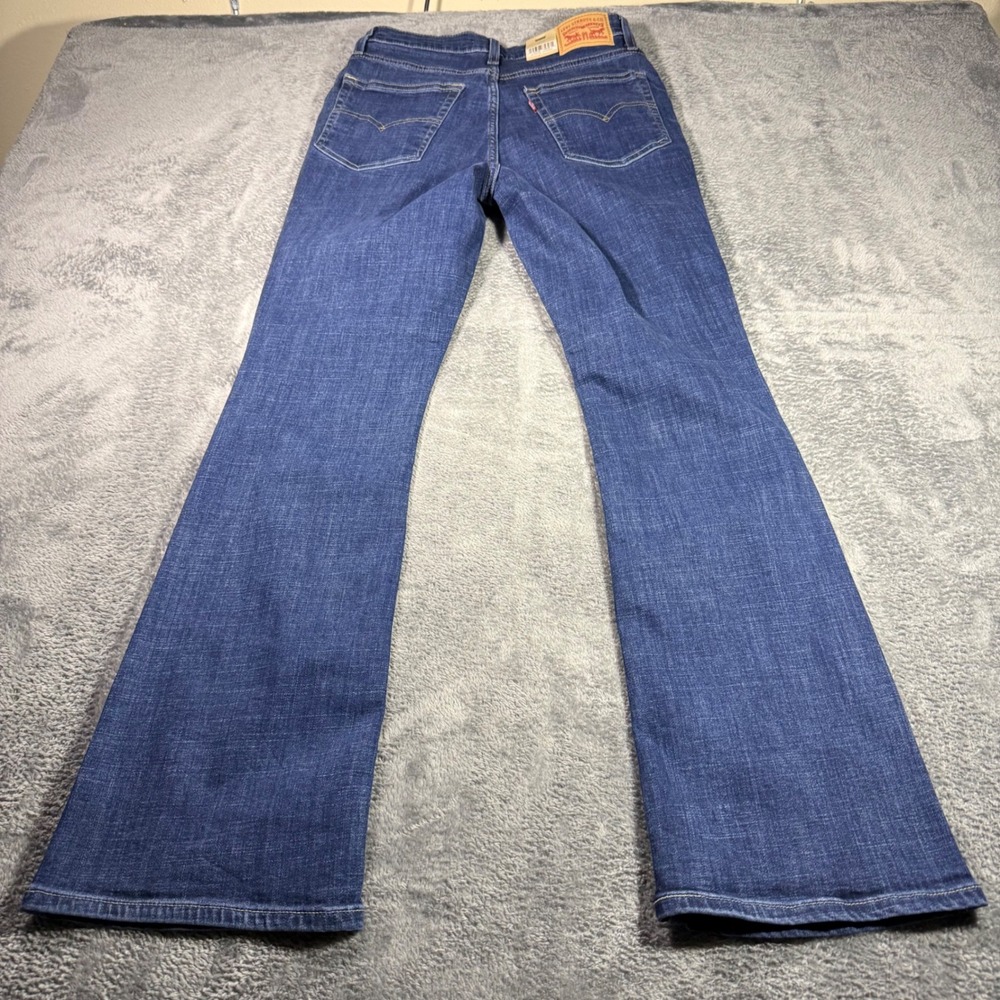 Levis 725 High Rise Bootcut Jeans Womens 29x30 Dark Wash Stellar Stretch Denim - Picture 2 of 7